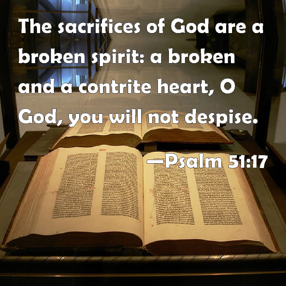 what is a broken heart and contrite spirit