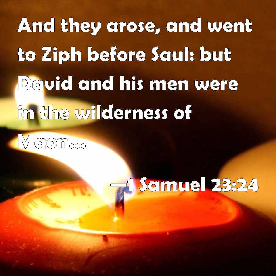 1 Samuel 2324 And they arose, and went to Ziph before
