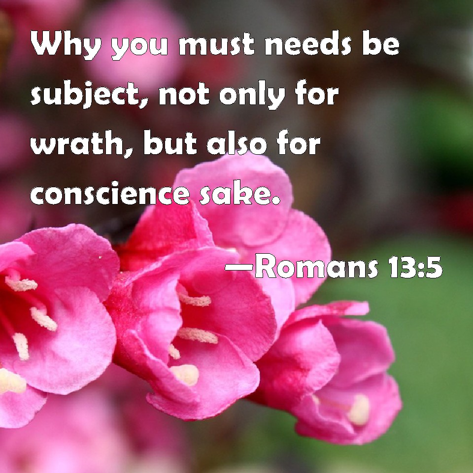 romans-13-5-why-you-must-needs-be-subject-not-only-for-wrath-but-also-for-conscience-sake