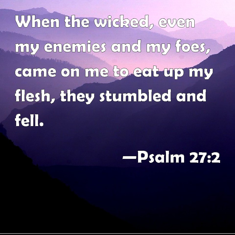 psalms prayer against enemies
