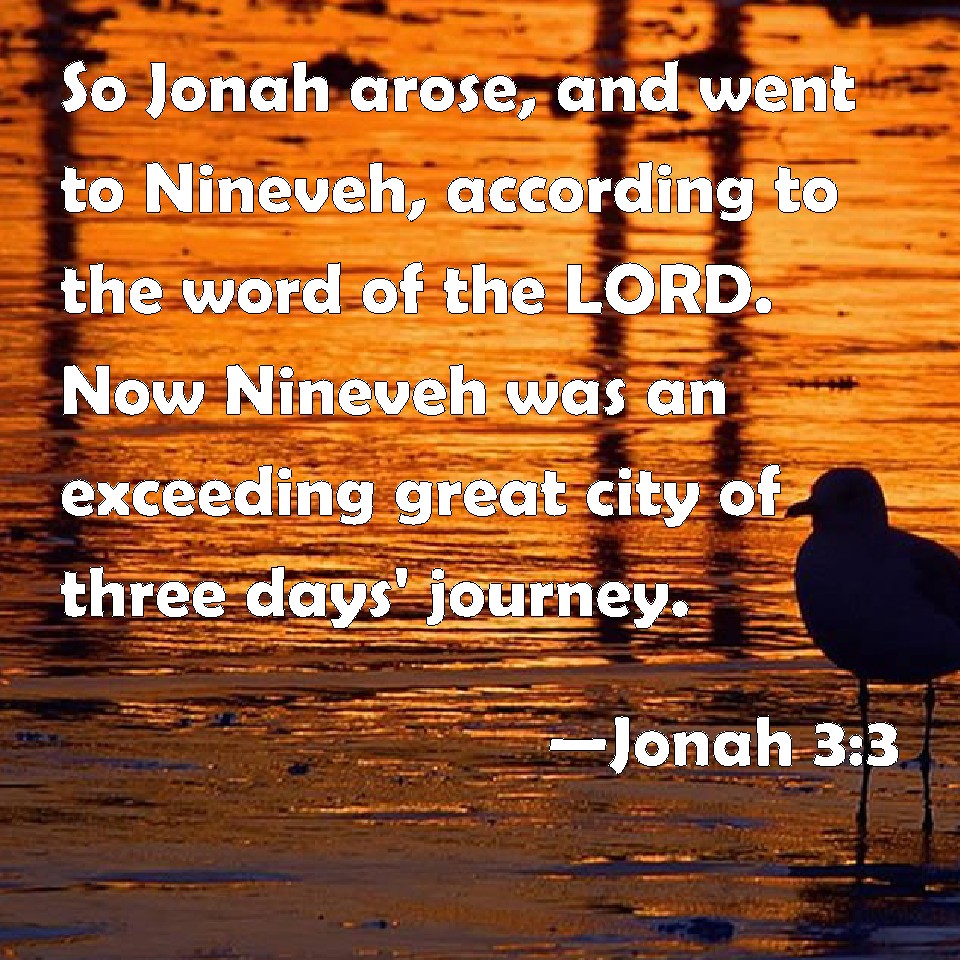 jonah went on a journey