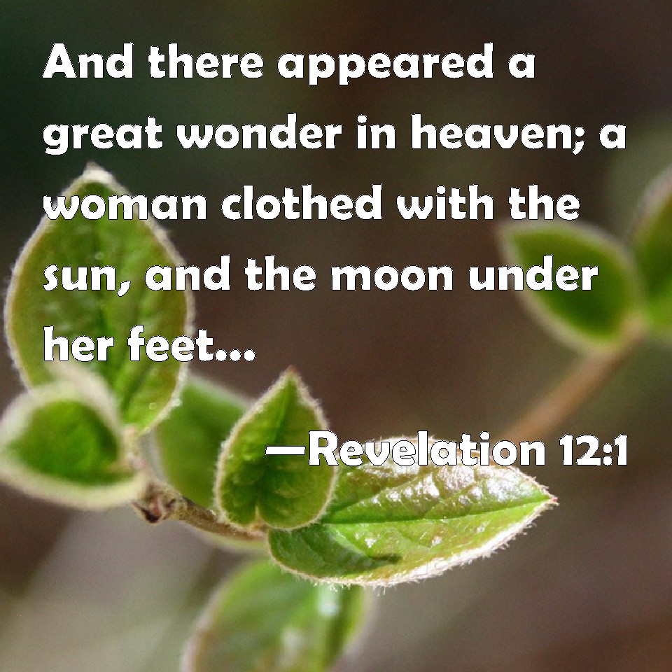 Revelation 12 1 And There Appeared A Great Wonder In Heaven A Woman Clothed With The Sun And