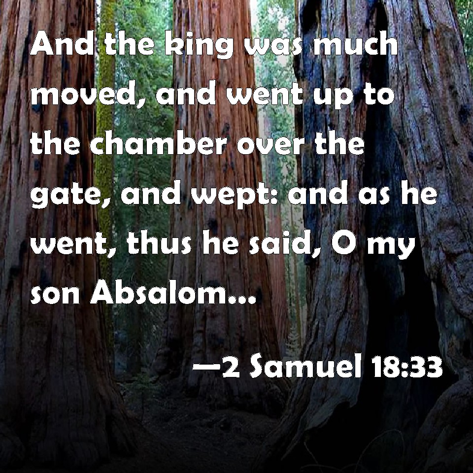 2 Samuel 18 33 And The King Was Much Moved And Went Up To The