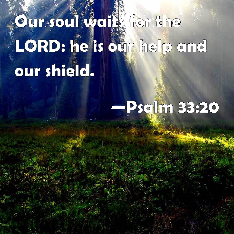 Psalm 33 20 Our Soul Waits For The LORD He Is Our Help And Our Shield 