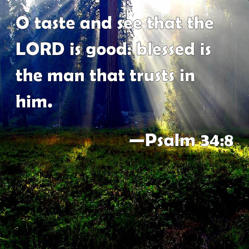 Psalm O Taste And See That The Lord Is Good Blessed Is The Man That Trusts In Him