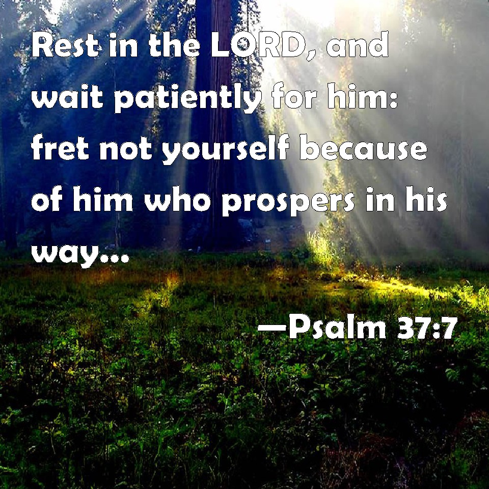 Psalm 37 7 Rest In The LORD And Wait Patiently For Him Fret Not 