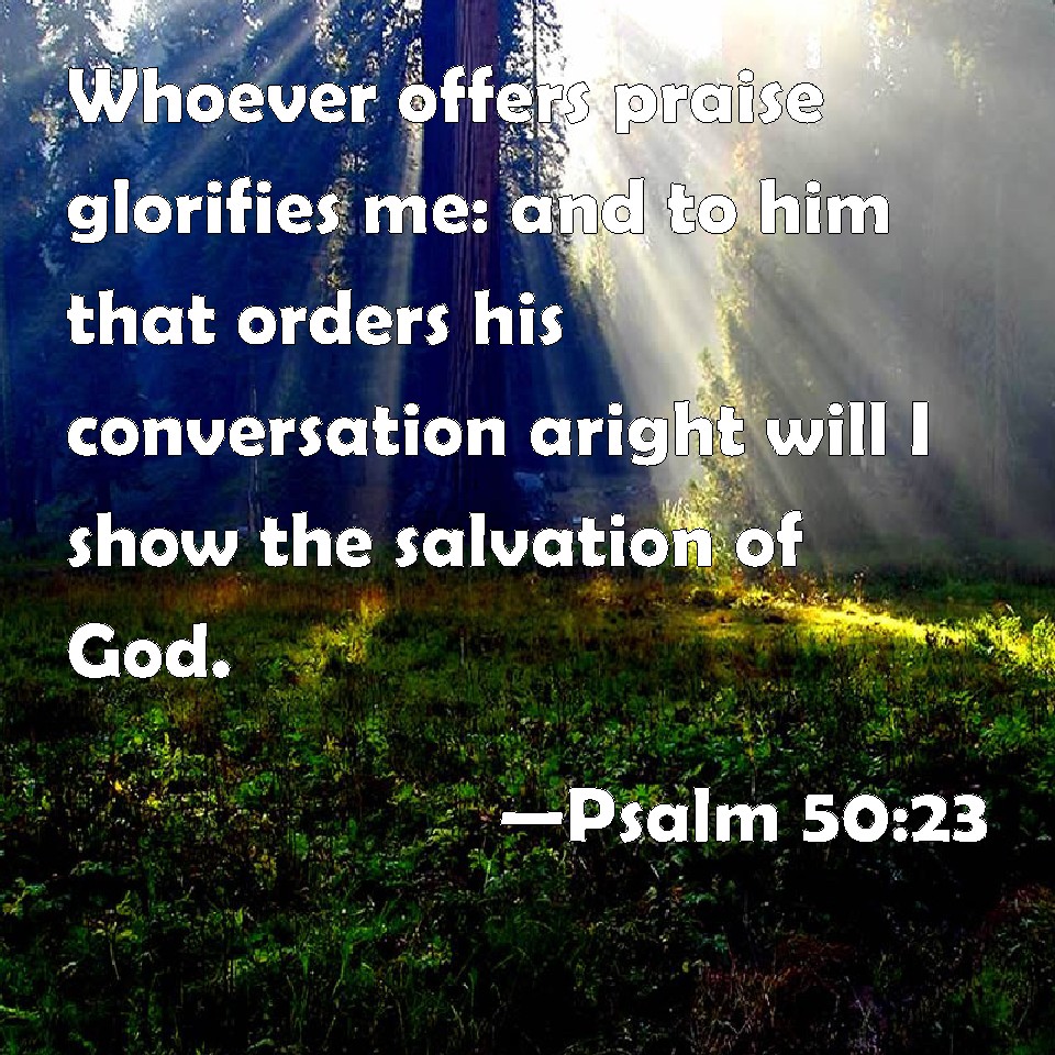 Psalm 50 23 Commentary