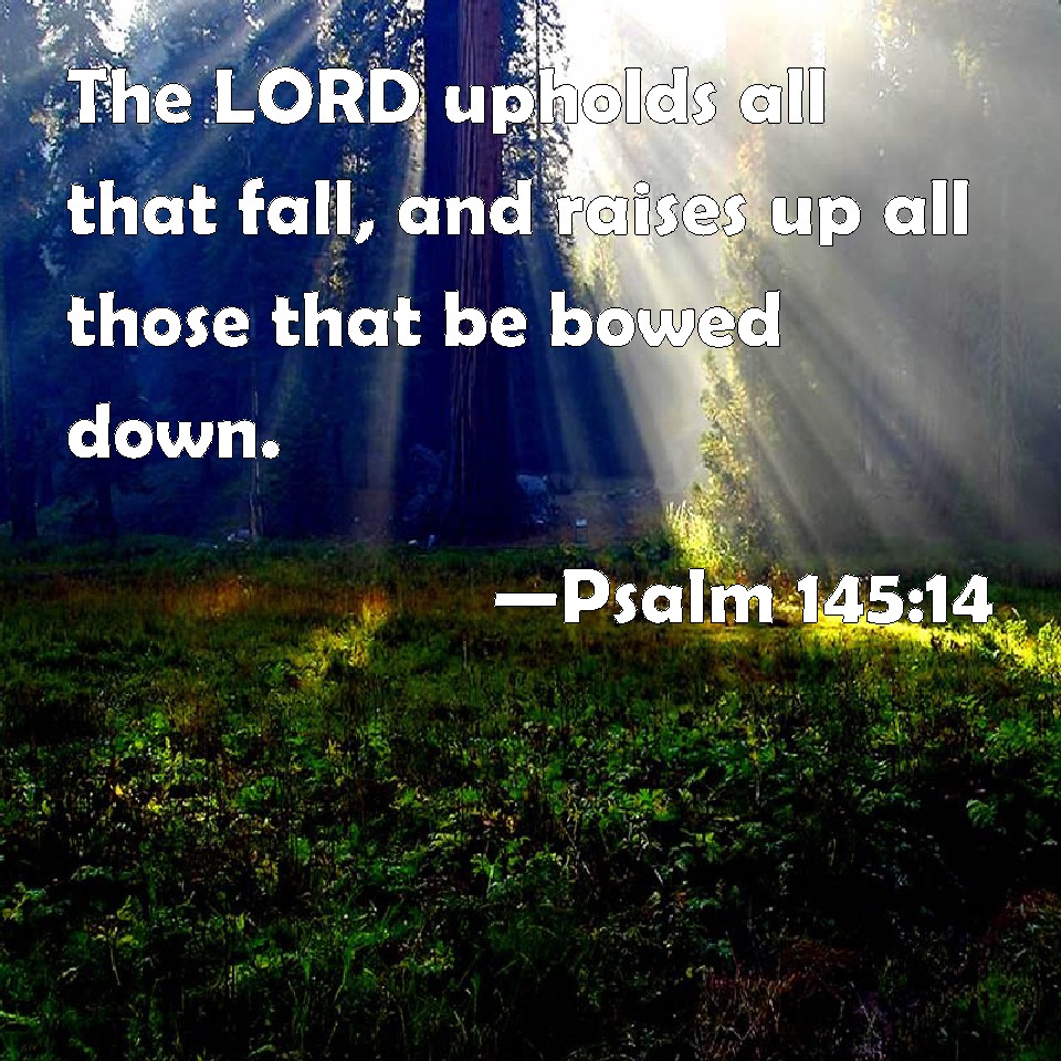 Psalm 145 14 The LORD Upholds All That Fall And Raises Up All Those 