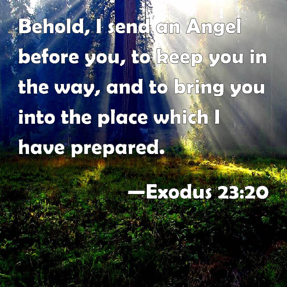 Exodus 23 20 Behold I Send An Angel Before You To Keep You In The Way 