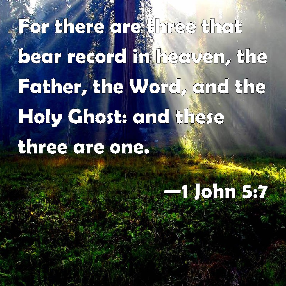 there are 3 that bear witness in heaven