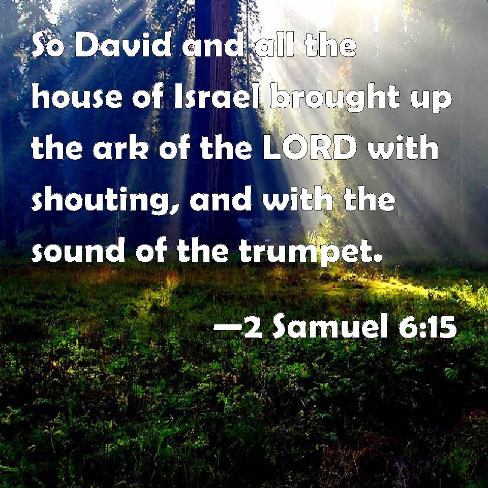 2 Samuel 6:15 So David and all the house of Israel brought up the ark ...