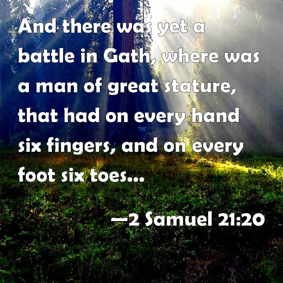 2 Samuel 2120 And There Was Yet A Battle In Gath Where Was A Man Of