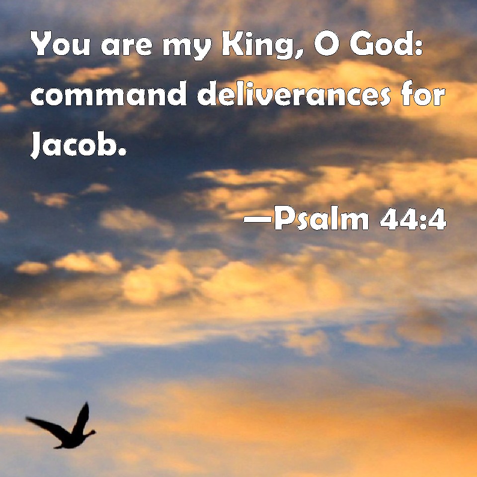 Psalm 44 4 You Are My King O God Command Deliverances For Jacob 