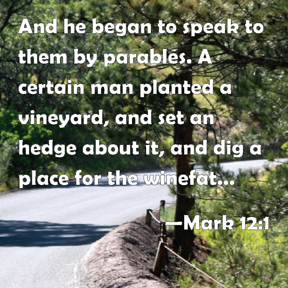 mark-12-1-and-he-began-to-speak-to-them-by-parables-a-certain-man-planted-a-vineyard-and-set