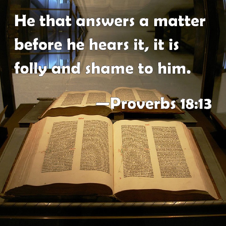 proverbs 18 13 nkjv