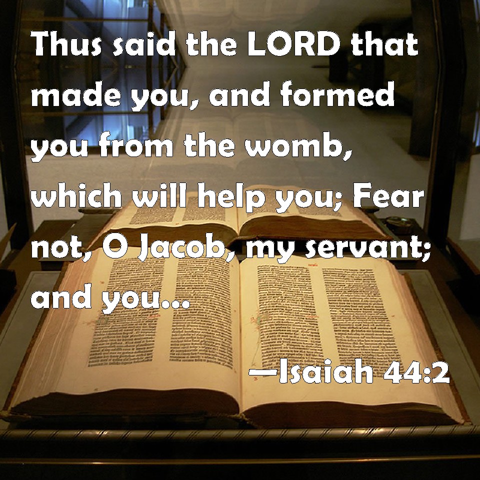 Isaiah 44 2 Thus Said The LORD That Made You And Formed You From The 