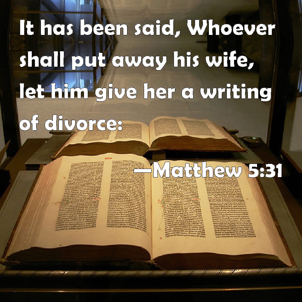 What Does Put Away His Wife Mean In The Bible