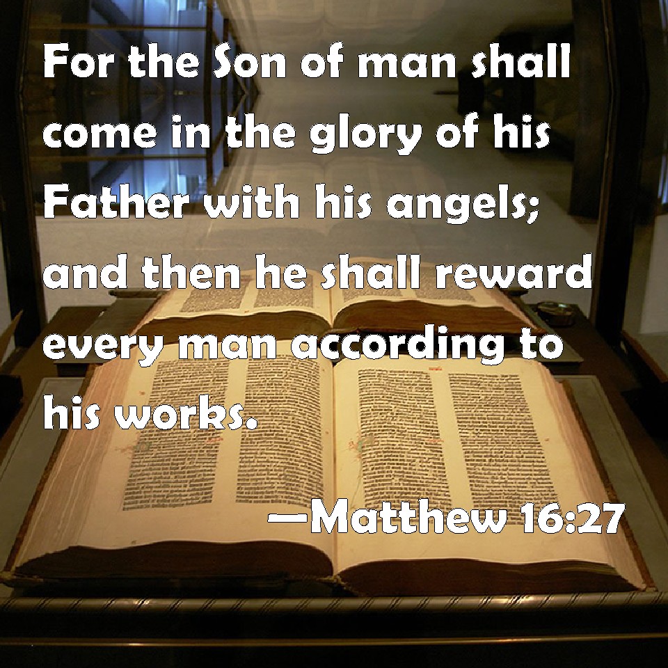 matthew 16 27 greek