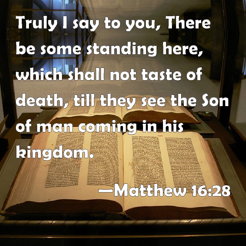 matthew 16 28 meaning catholic