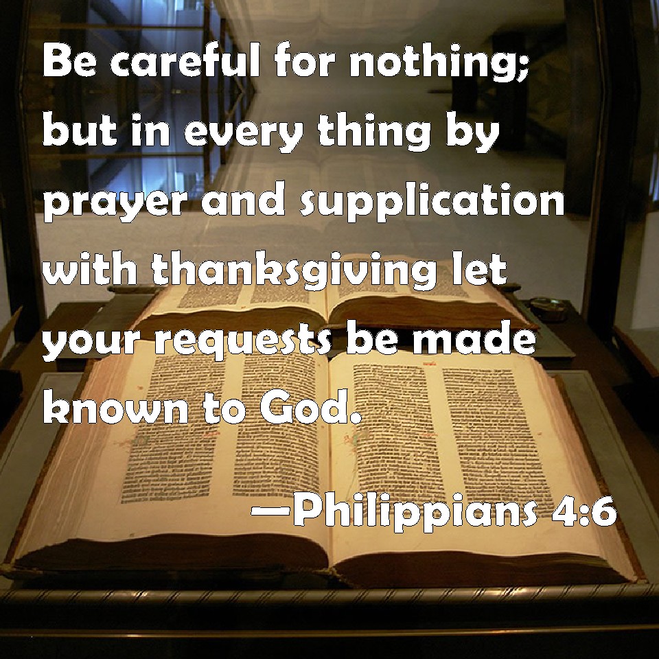 What Does Be Careful For Nothing Mean In The Bible