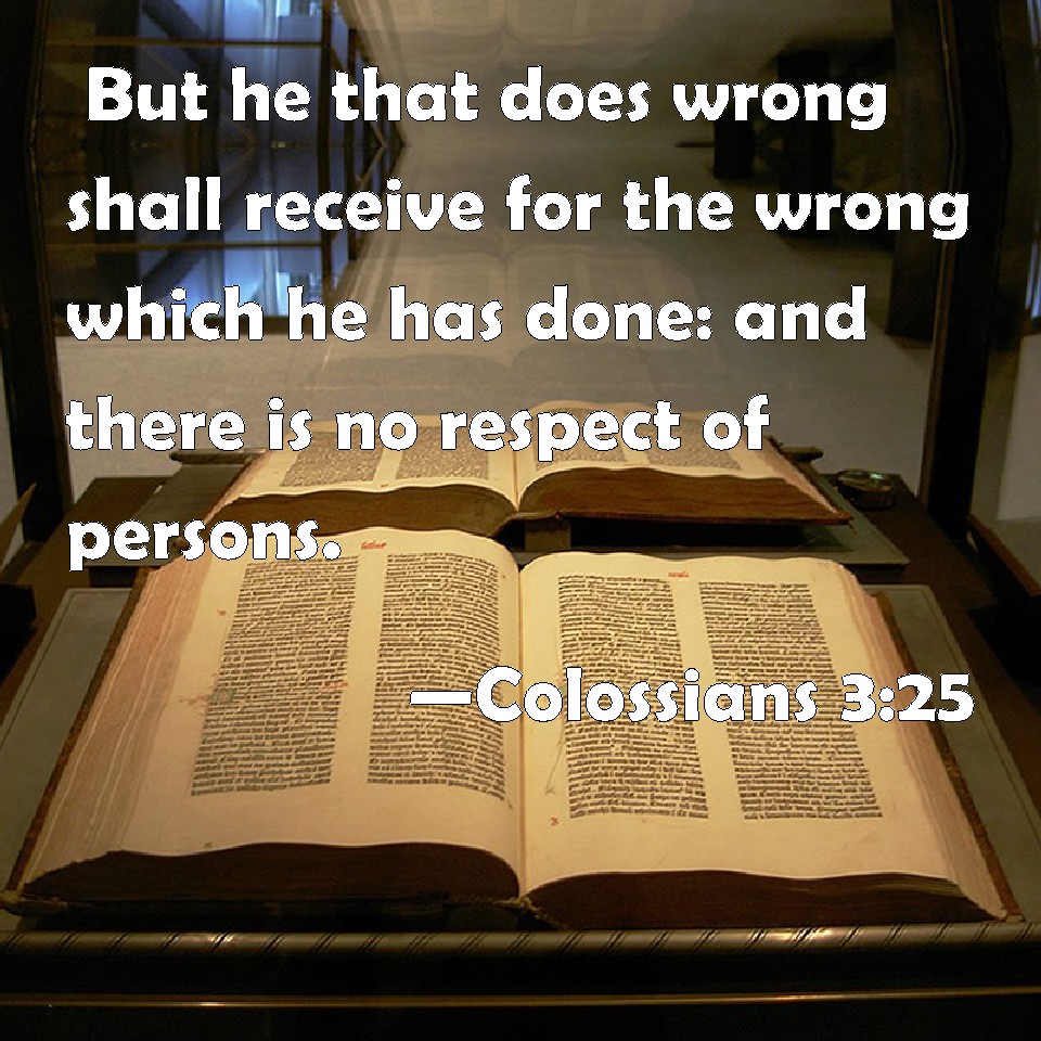 colossians 3 25 commentary