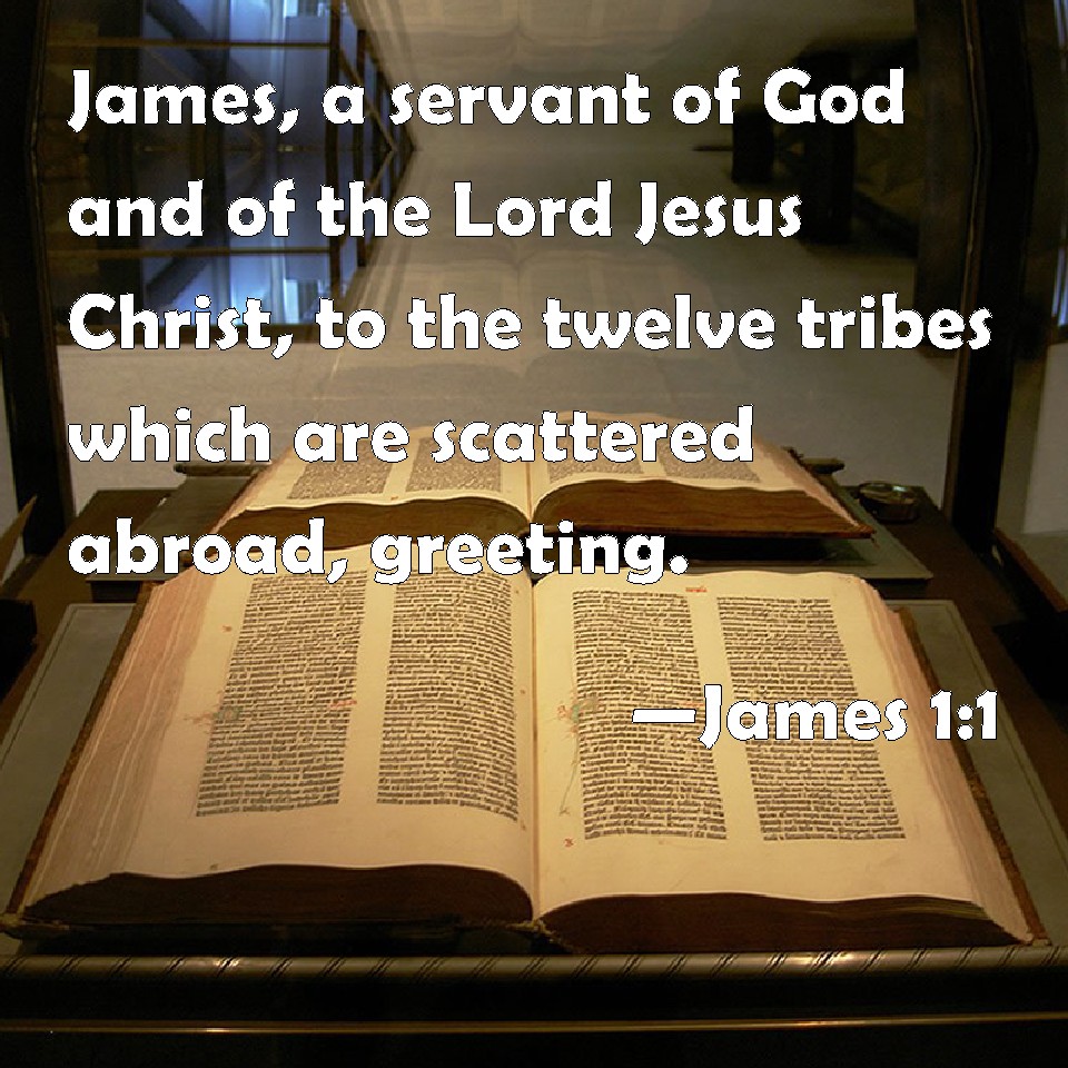James 1:1 James, a servant of God and of the Lord Jesus Christ, to ...