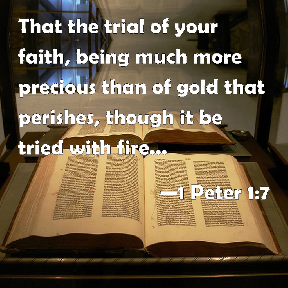 1 Peter 17 That The Trial Of Your Faith Being Much More