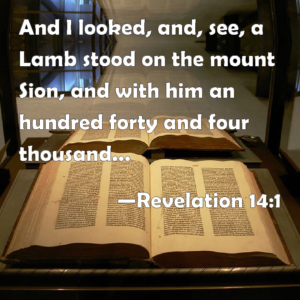 Revelation 14 1 And I Looked And See A Lamb Stood On The Mount Sion 